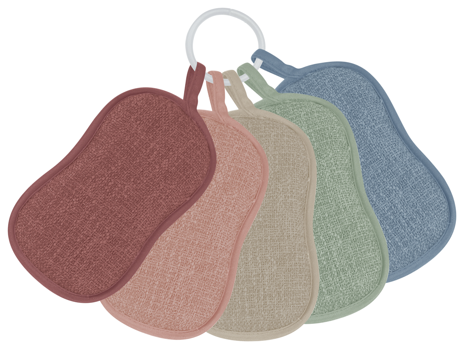 LOT DE 5 EPONGES MICROFIBRES U