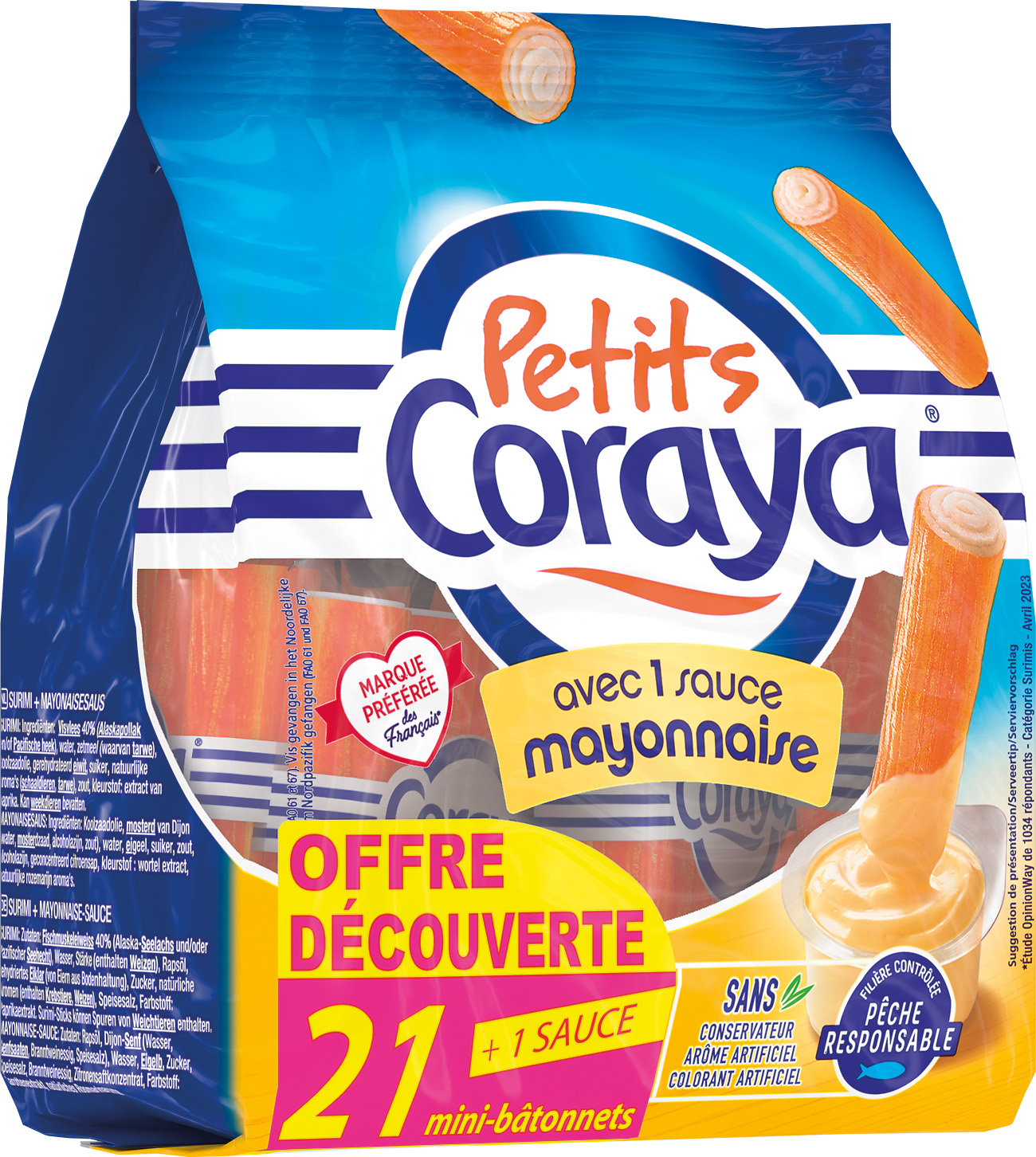 PETITS CORAYA AVEC SAUCE