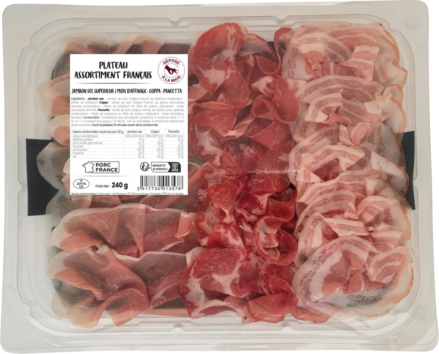 PLATEAU ASSORTIMENT SEC FRANÇAIS