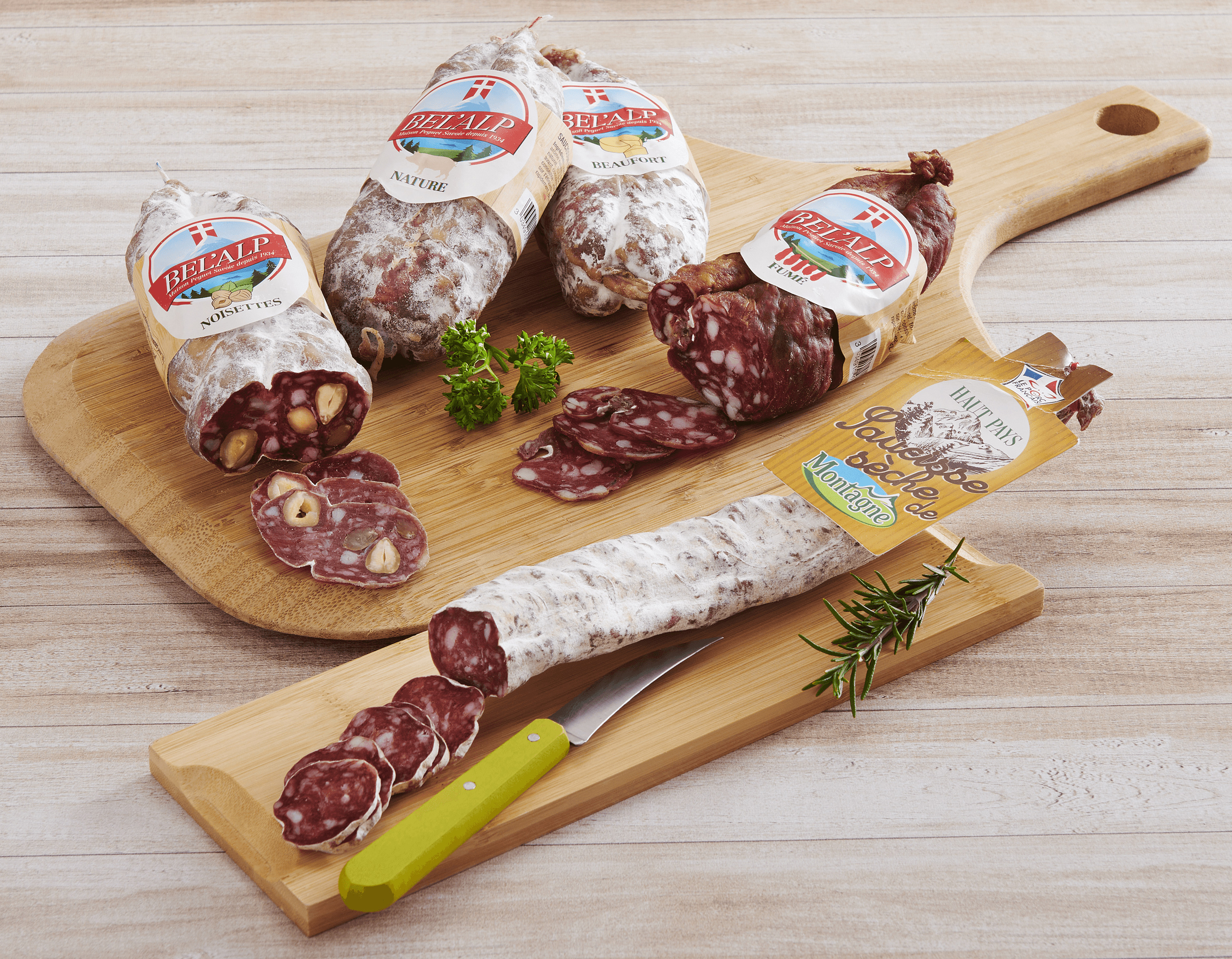 SAUCISSON SEC BEL'ALP OU SAUCISSE DROITE DE MONTAGNE OU SAUCISSON SEC LABEL ROUGE