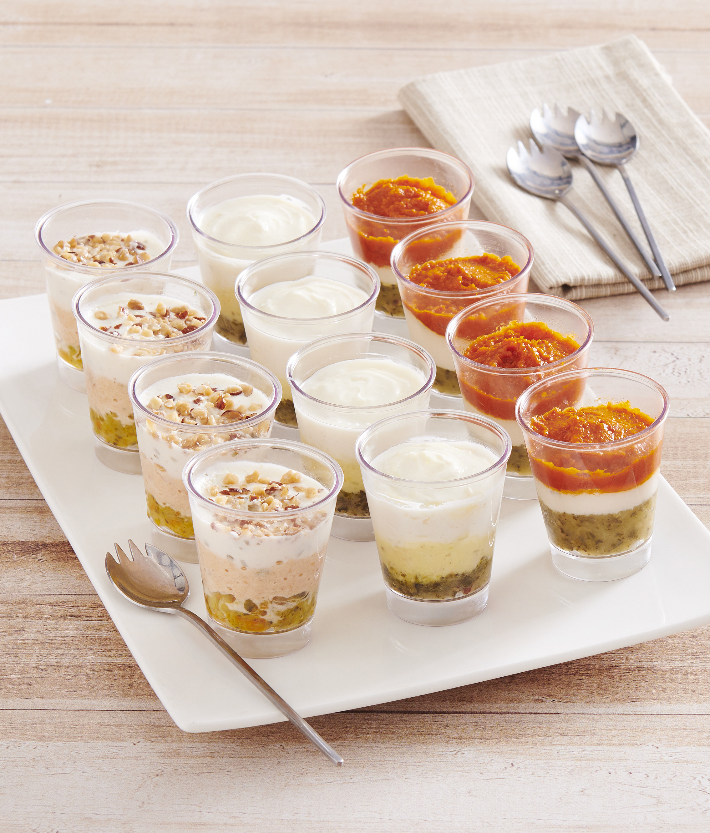VERRINES SAUMON FROMAGE CONCOMBRE