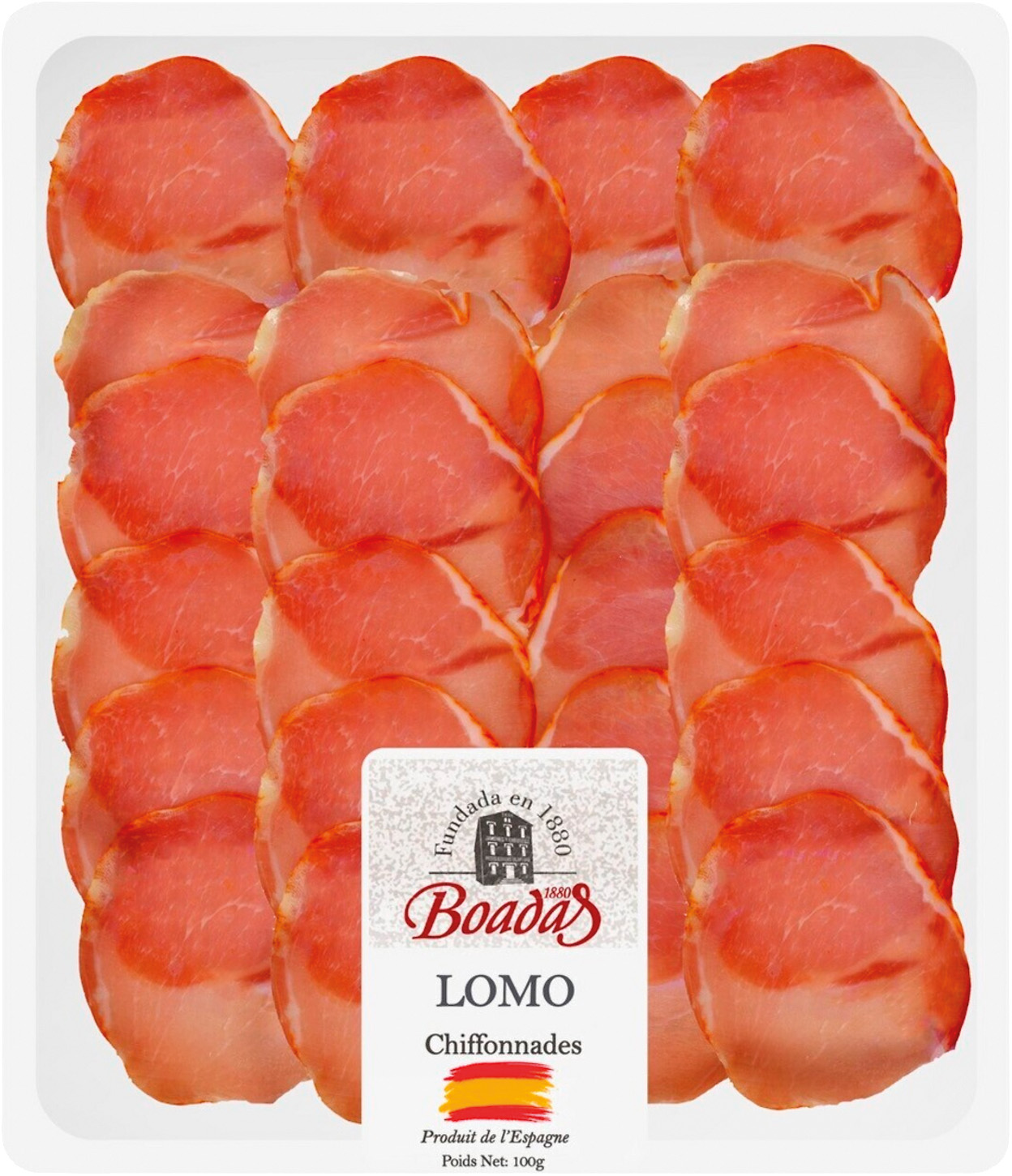 CHIFFONNADES DE JAMBON SERRANO RESERVA 12 MOIS OU LOMO EMBUCHADO
