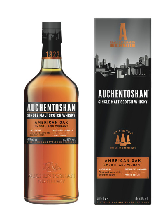 SINGLE MALT WHISKY AUCHENTOSHAN AMERICAN OAK 40°