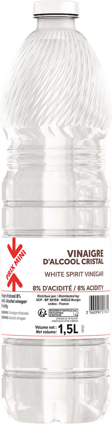 VINAIGRE D'ALCOOL CRISTAL 8% PRIX MINI