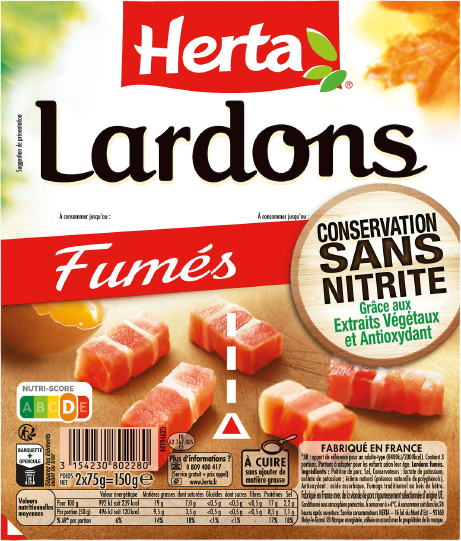 LARDONS OU ALLUMETTES FUMES HERTA