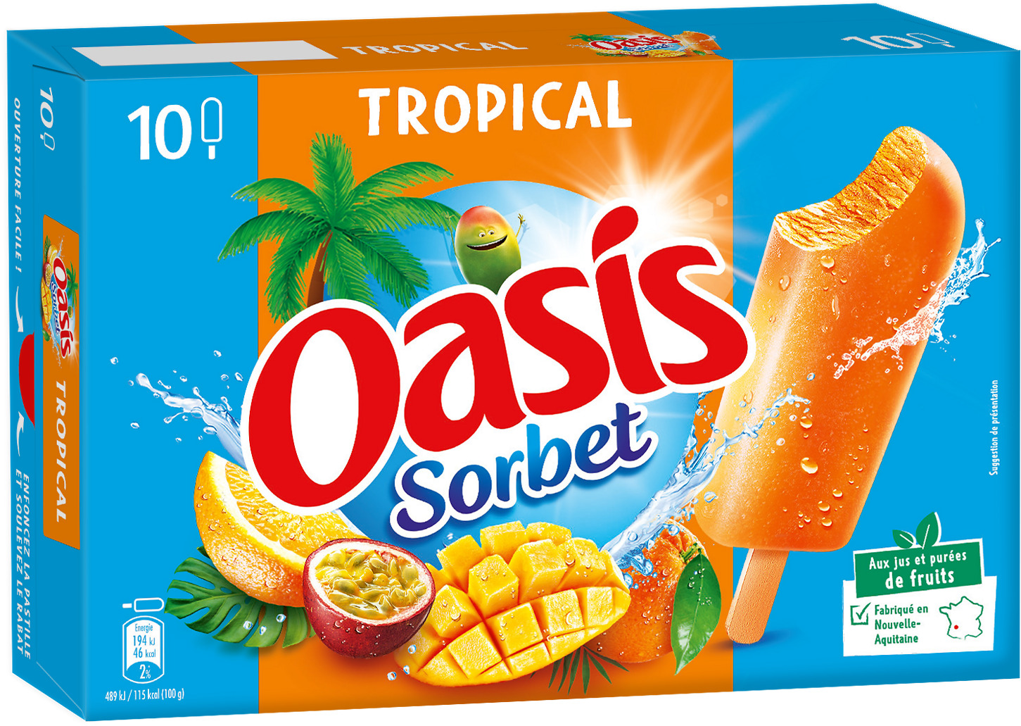 BATONNETS SORBET GLACES OASIS