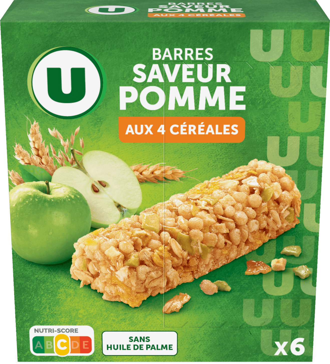 BARRES DE CEREALES SAVEUR POMME U