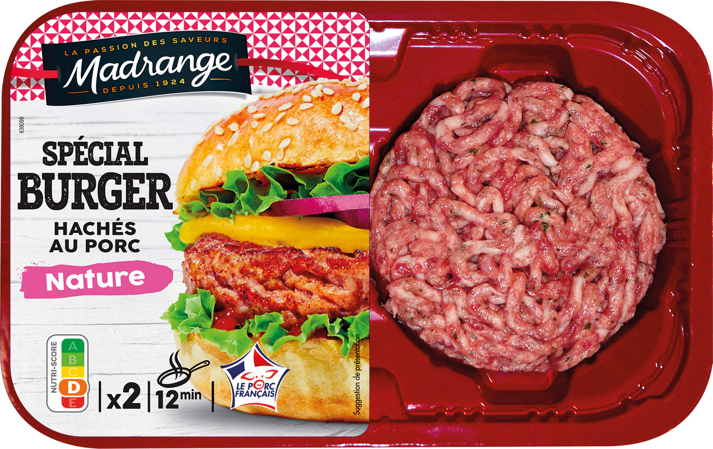 SPECIAL BURGER HACHE AU PORC MADRANGE