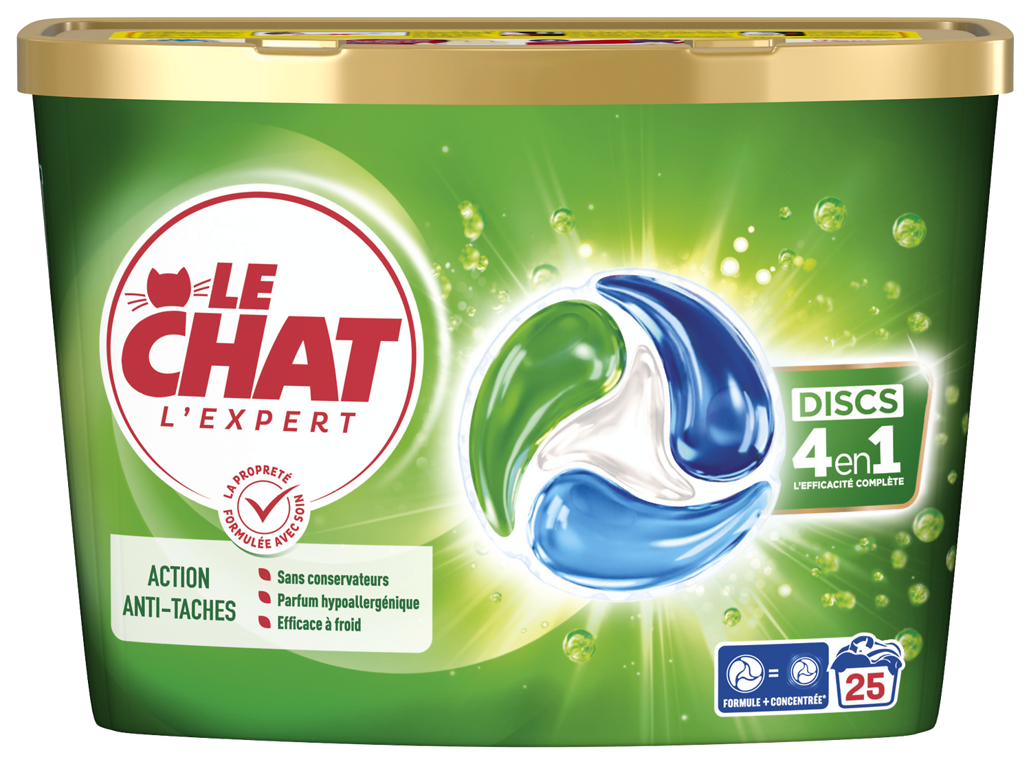 LESSIVE DISCS 4 EN 1 LE CHAT