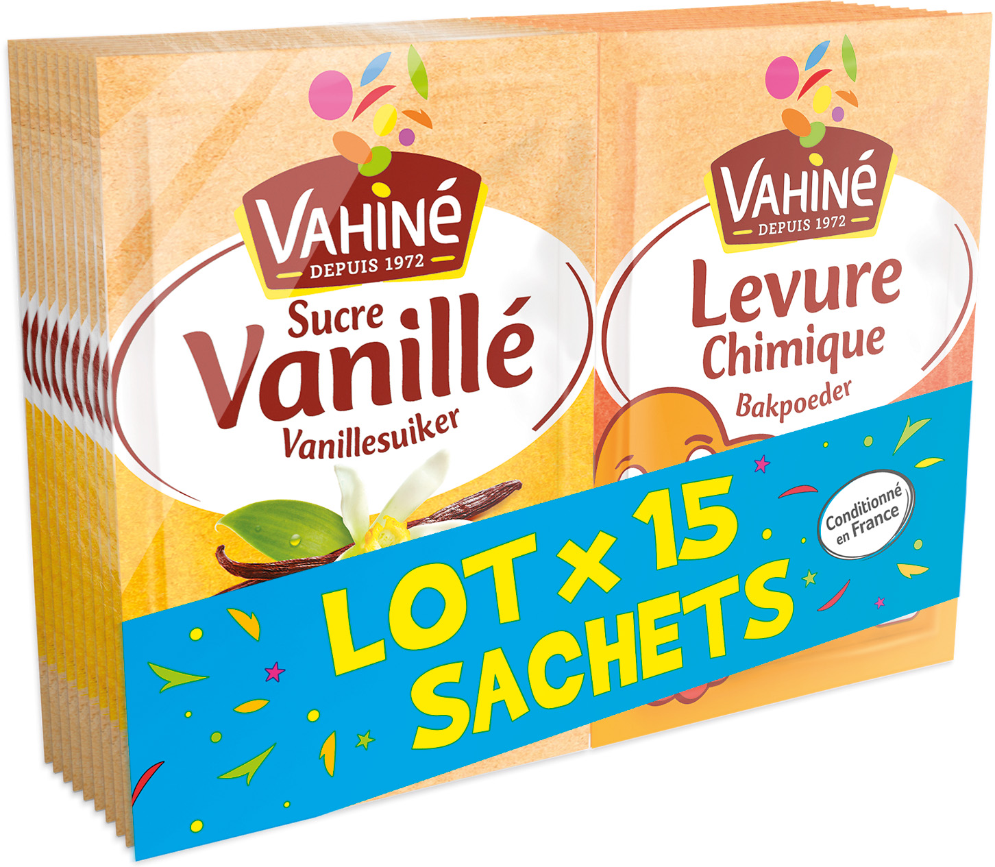 LEVURE CHIMIQUE + SUCRE VANILLE VAHINE