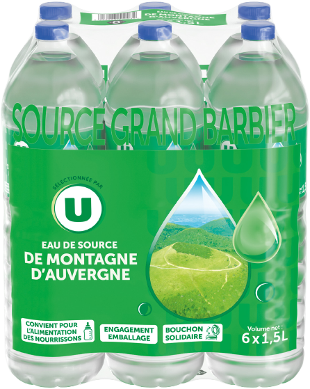 EAU DE SOURCE DE MONTAGNE D'AUVERGNE U