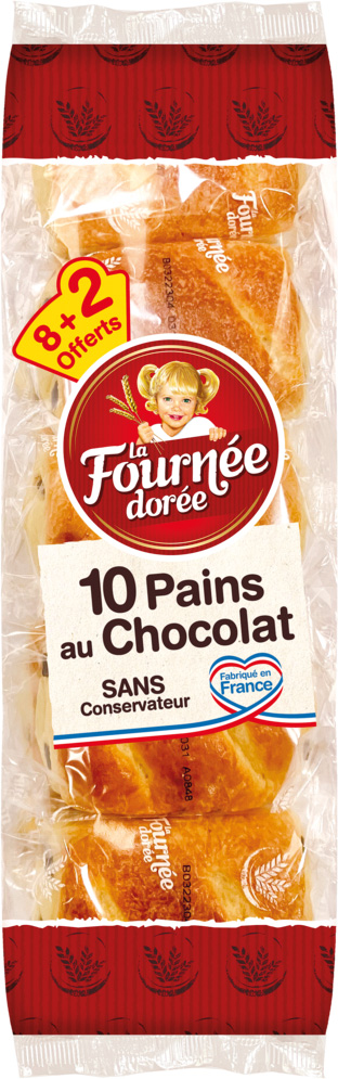 PAINS AU CHOCOLAT LA FOURNEE DOREE