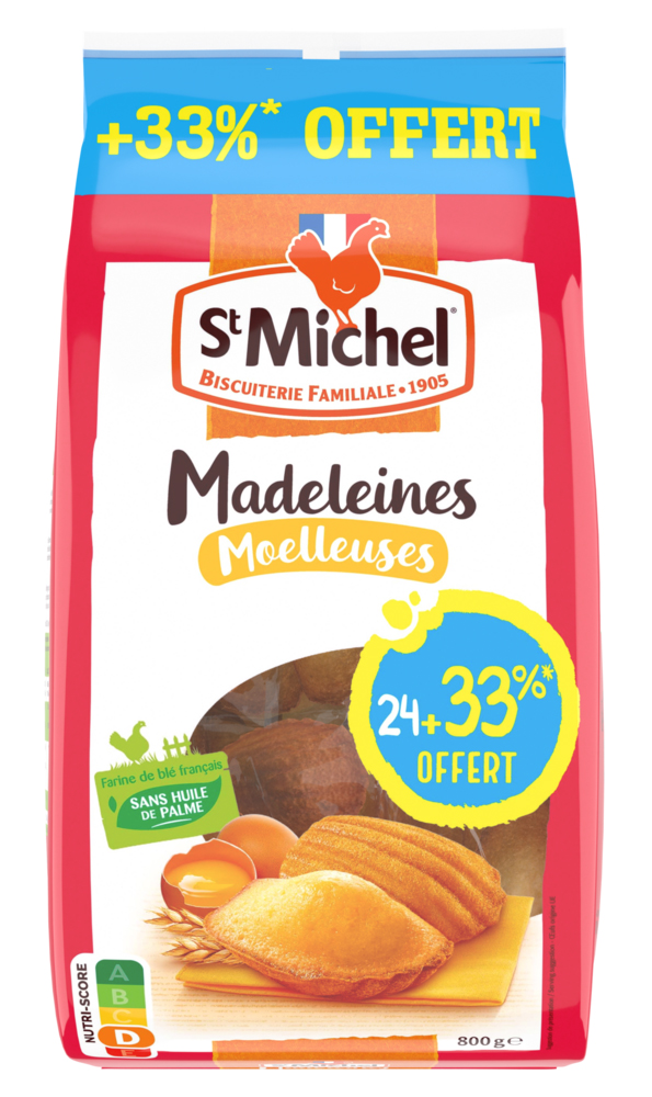 MADELEINES MOELLEUSES AUX OEUFS PLEIN AIR ST MICHEL
