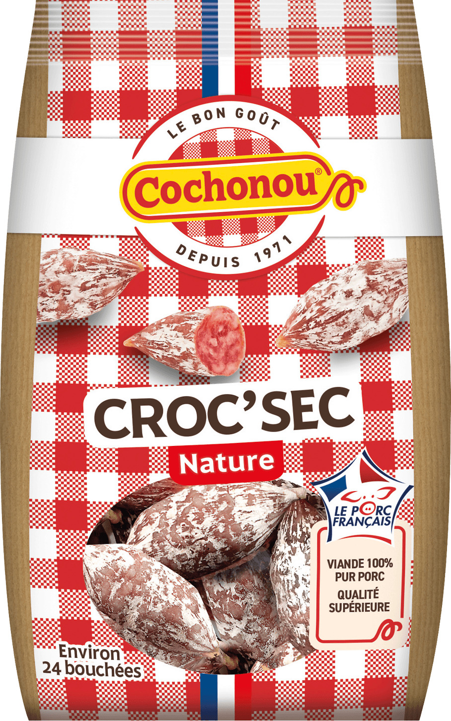 SAUCISSON CROC SEC COCHONOU