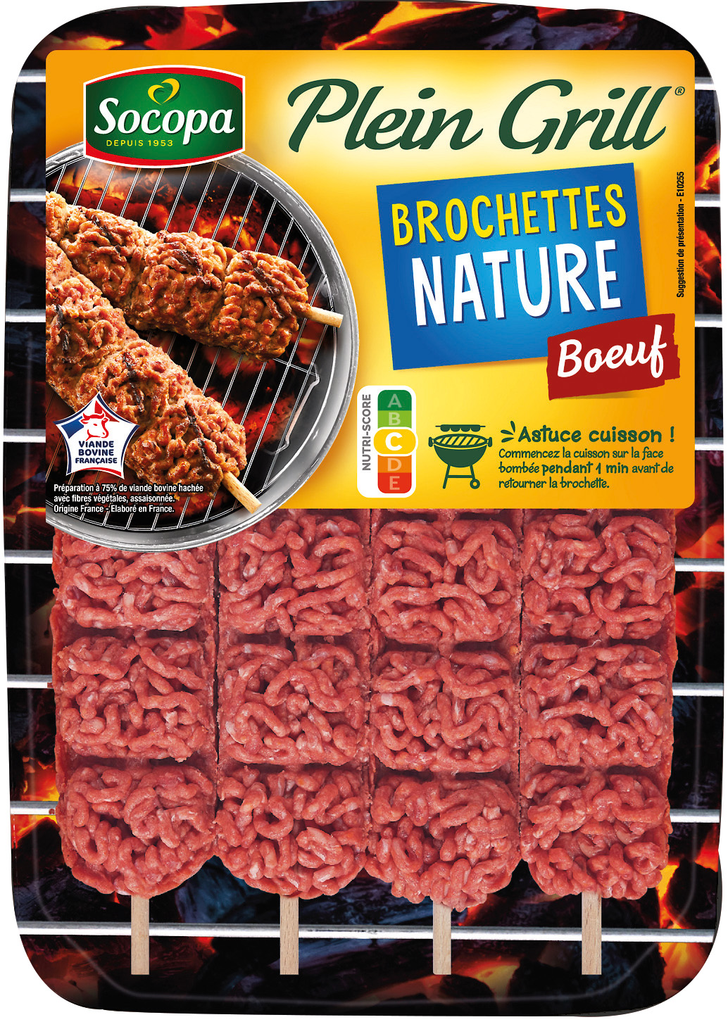 BROCHETTE DE BOEUF PLEIN GRILL SOCOPA