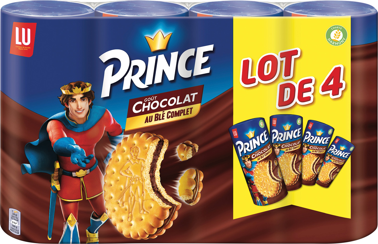 BISCUITS PRINCE GOUT CHOCOLAT LU