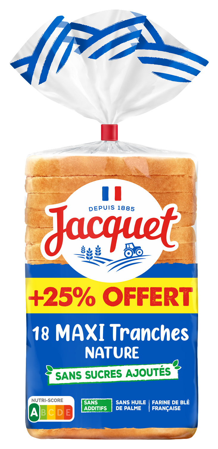 PAIN DE MIE MAXI TRANCHES JACQUET