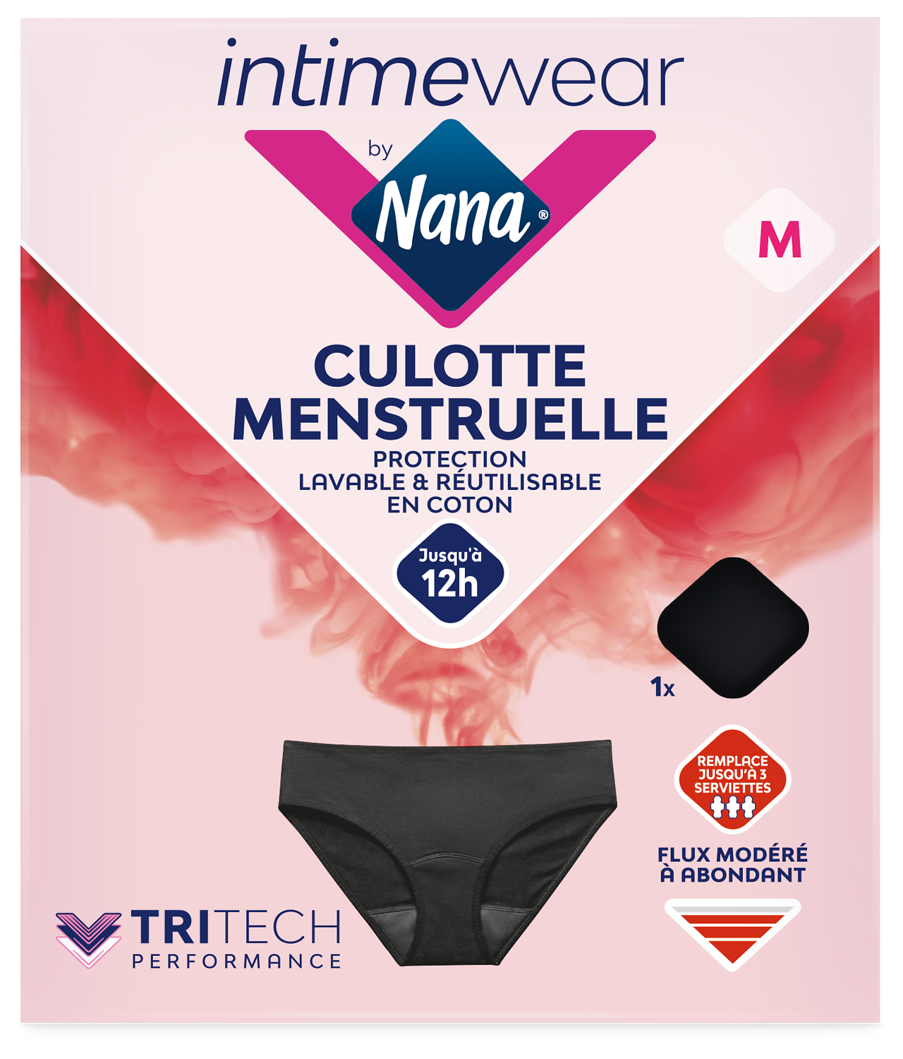 CULOTTE MENSTRUELLE HIPSTER LAVABLE NANA