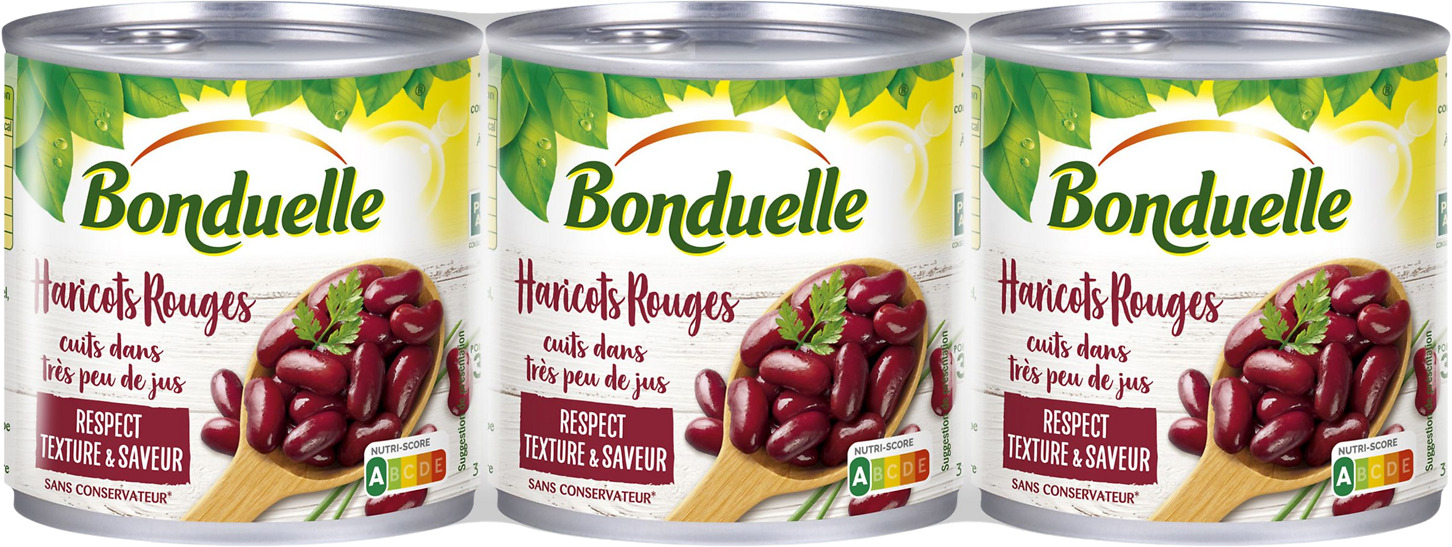LEGUMINEUSES CUITES DANS TRES PEU DE JUS BONDUELLE