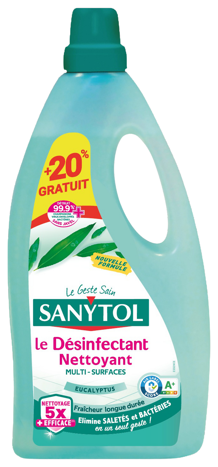 DESINFECTANT NETTOYANT MULTI-SURFACES EUCALYPTUS SANYTOL