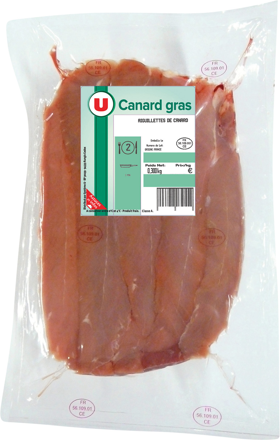 AIGUILLETTES DE CANARD GRAS U