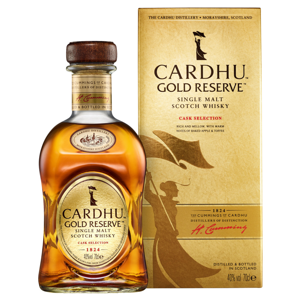 SINGLE MALT SCOTCH WHISKY CARDHU GOLD RESERVE 40°