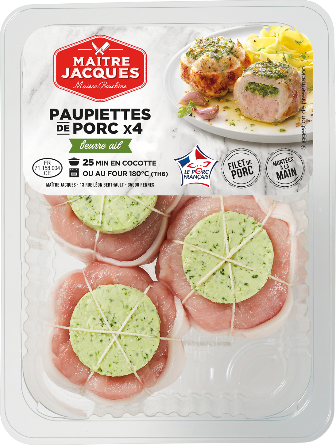 PAUPIETTE DE PORC MAITRE JACQUES