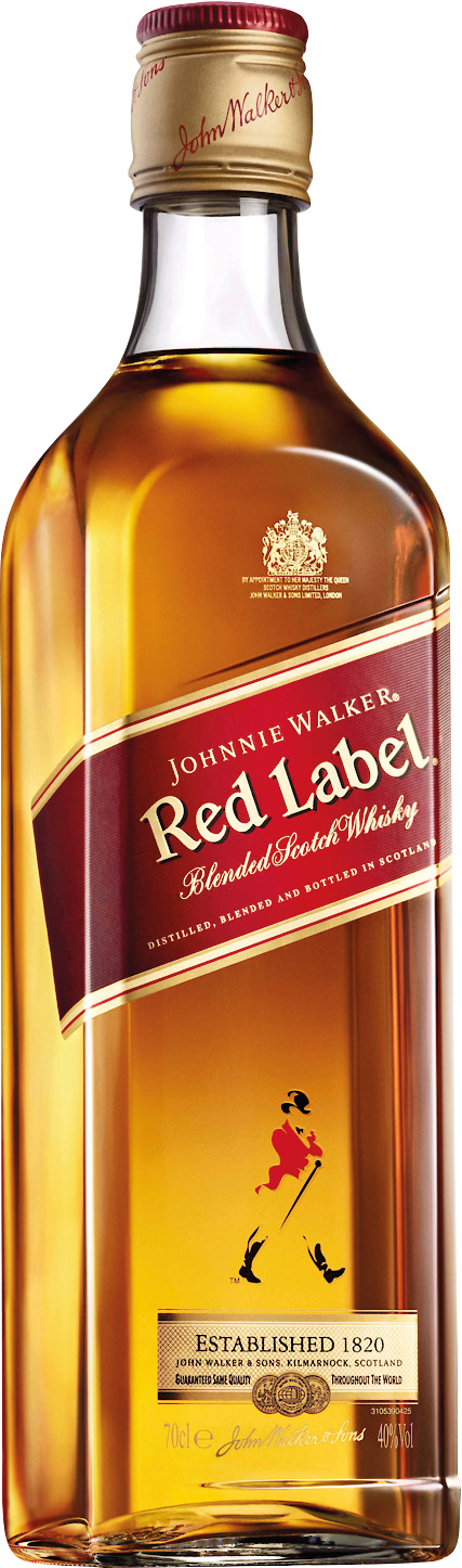 BLENDED SCOTCH WHISKY JOHNNIE WALKER RED LABEL 40°