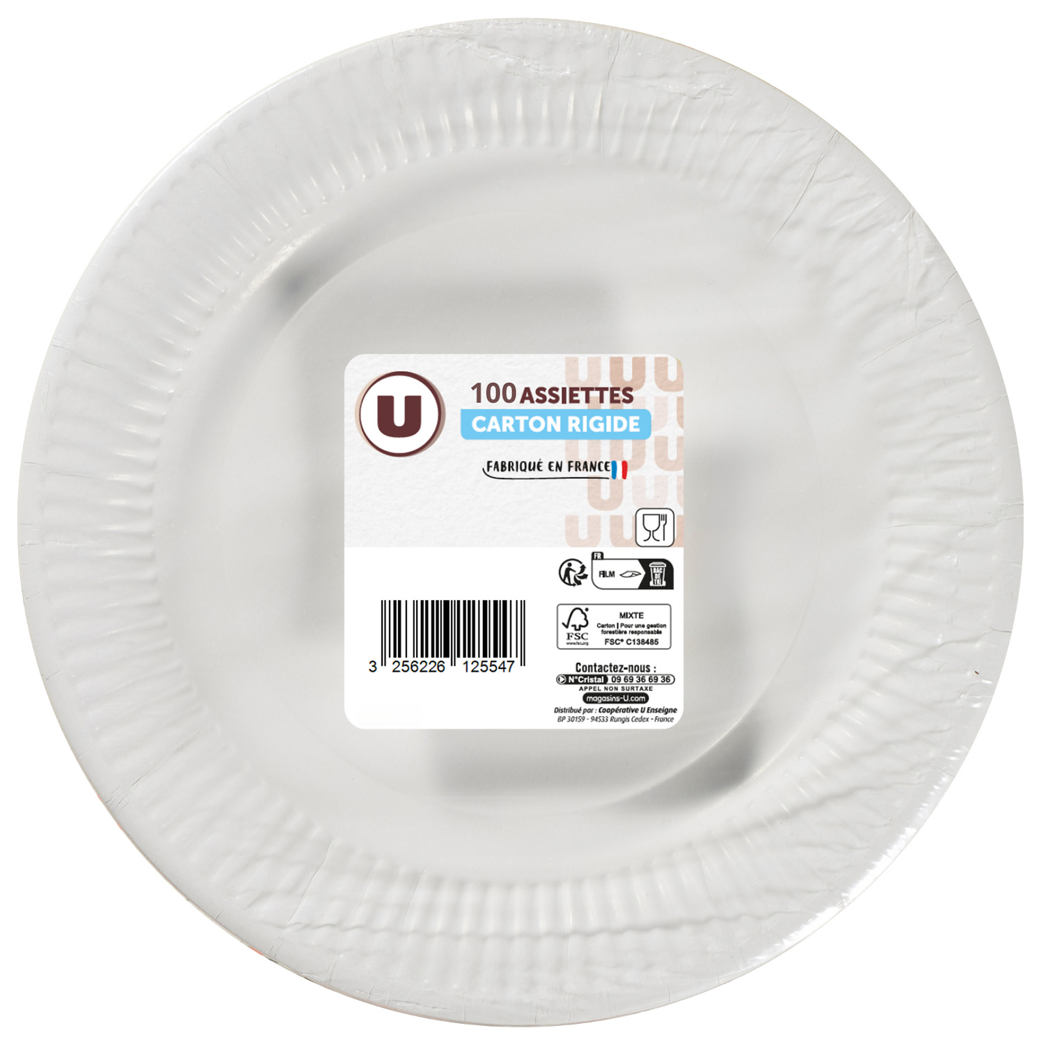 100 ASSIETTES BLANCHES