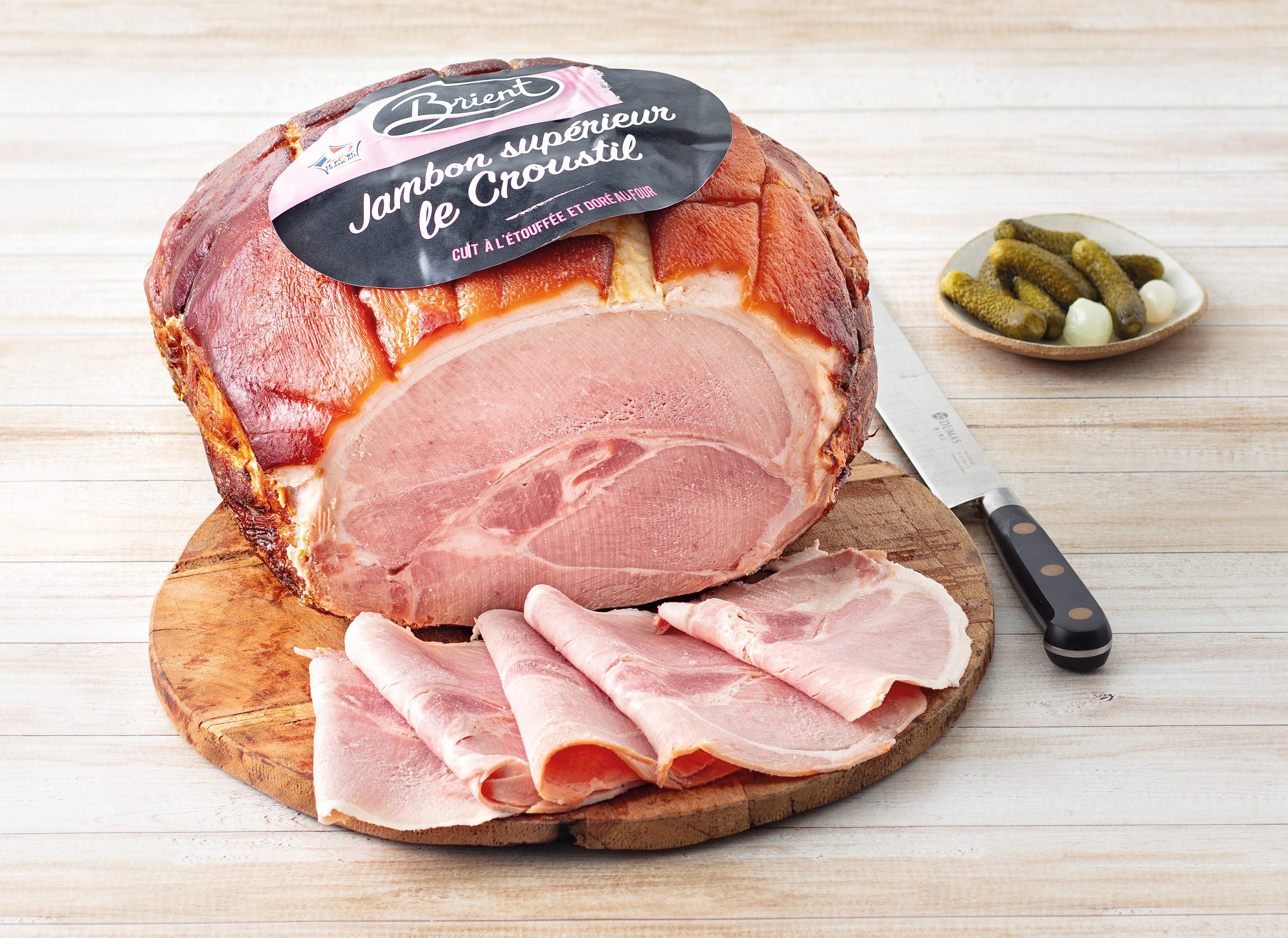 JAMBON CUIT SUPERIEUR AVEC COUENNE LE CROUSTIL NATURE BRIENT