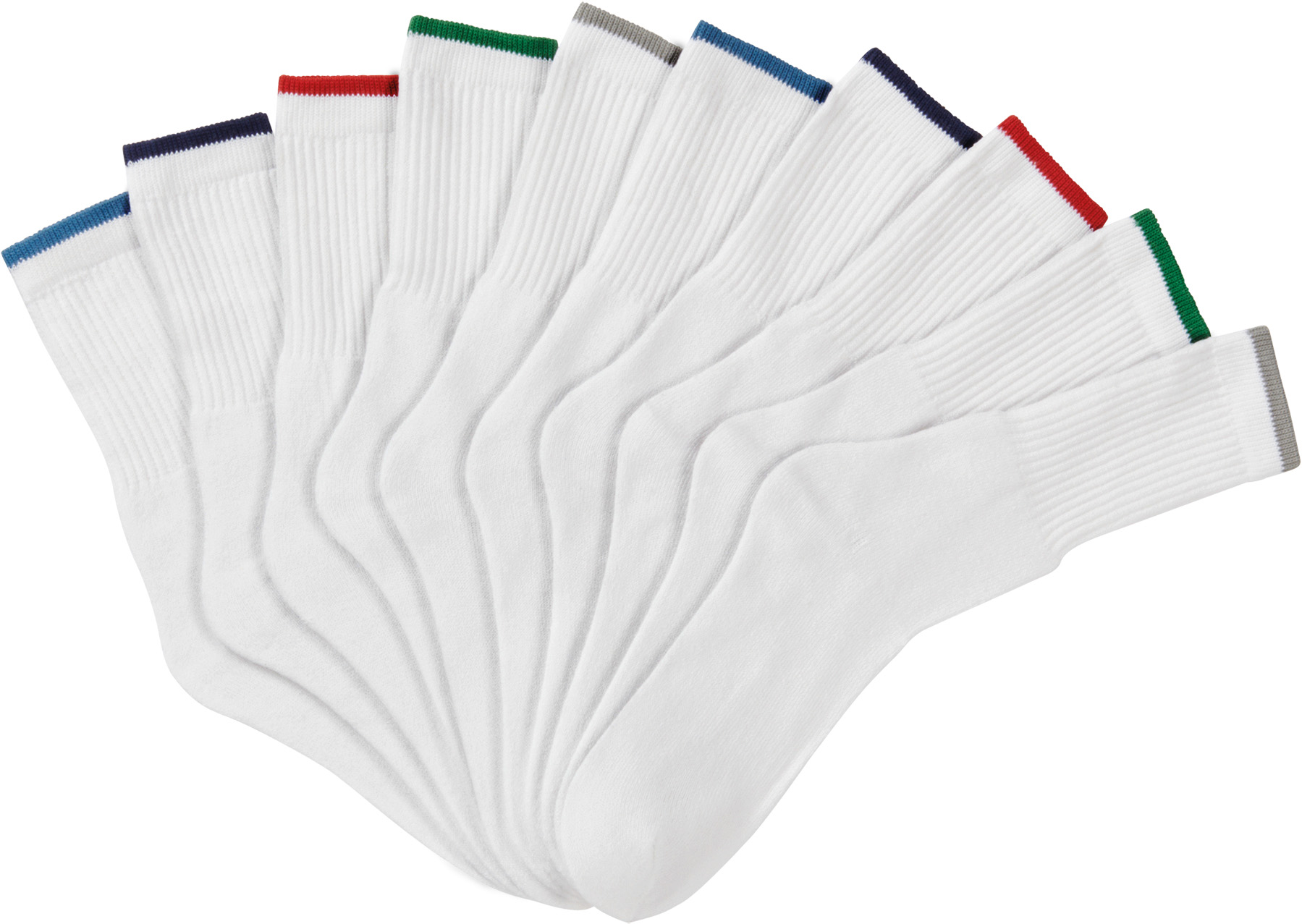 LOT DE 10 PAIRES DE MI-CHAUSSETTES SPORT HOMME