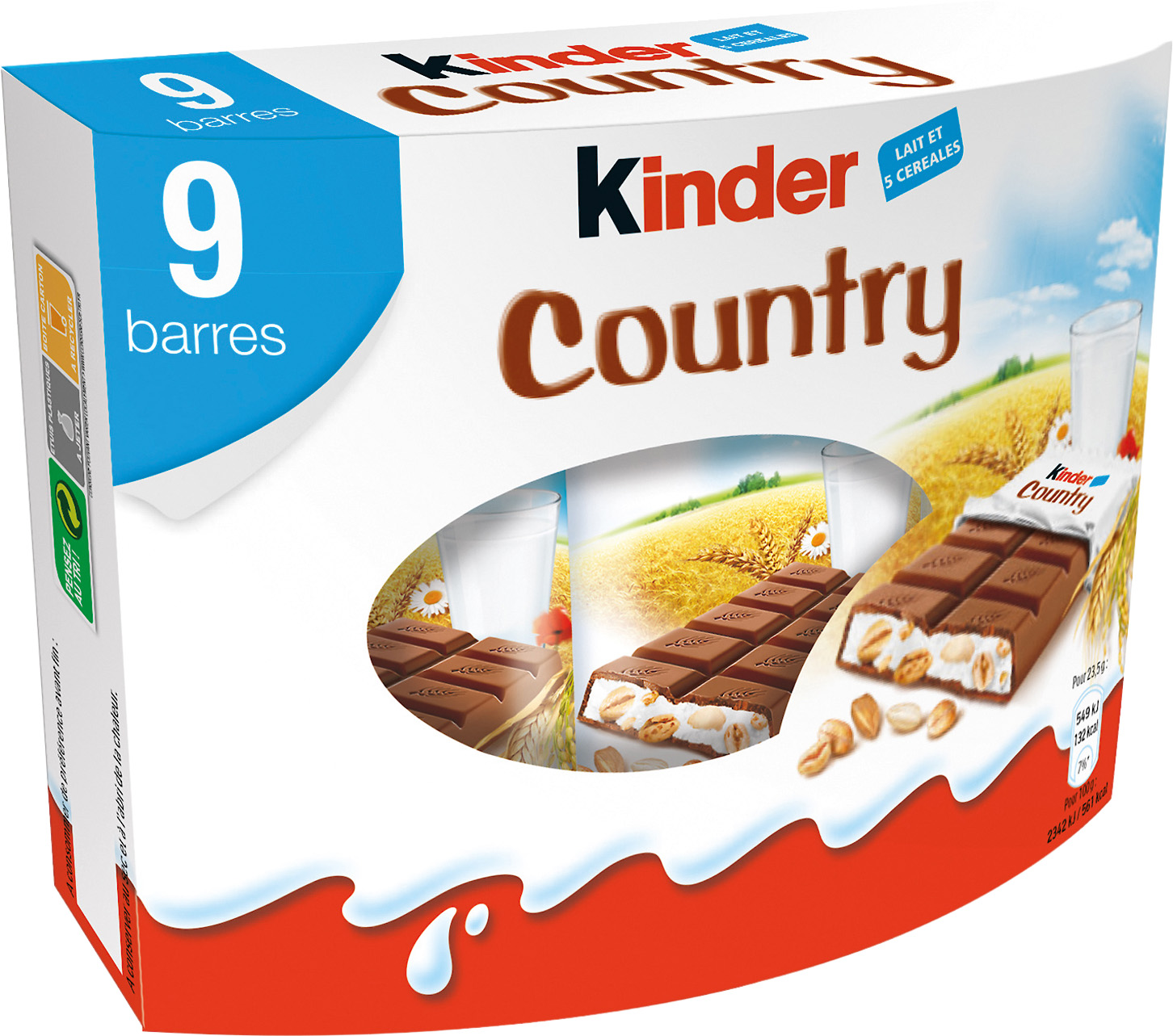 BARRES CHOCOLATEES KINDER COUNTRY