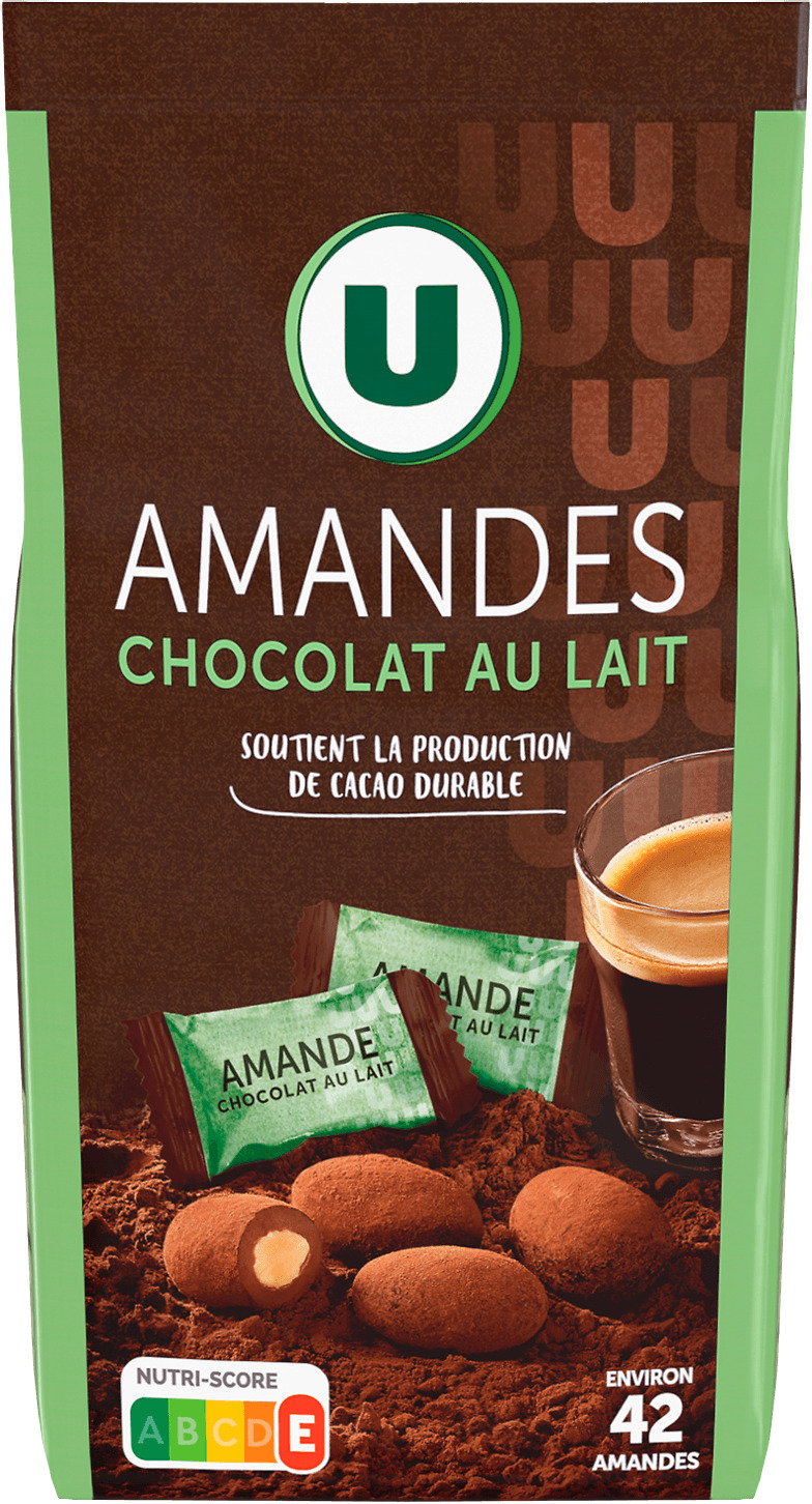 AMANDES CHOCOLAT AU LAIT U