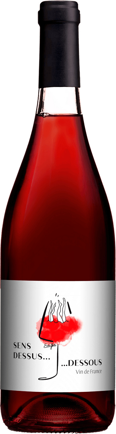 VIN DE FRANCE VDF ROUGE SENS DESSUS DESSOUS