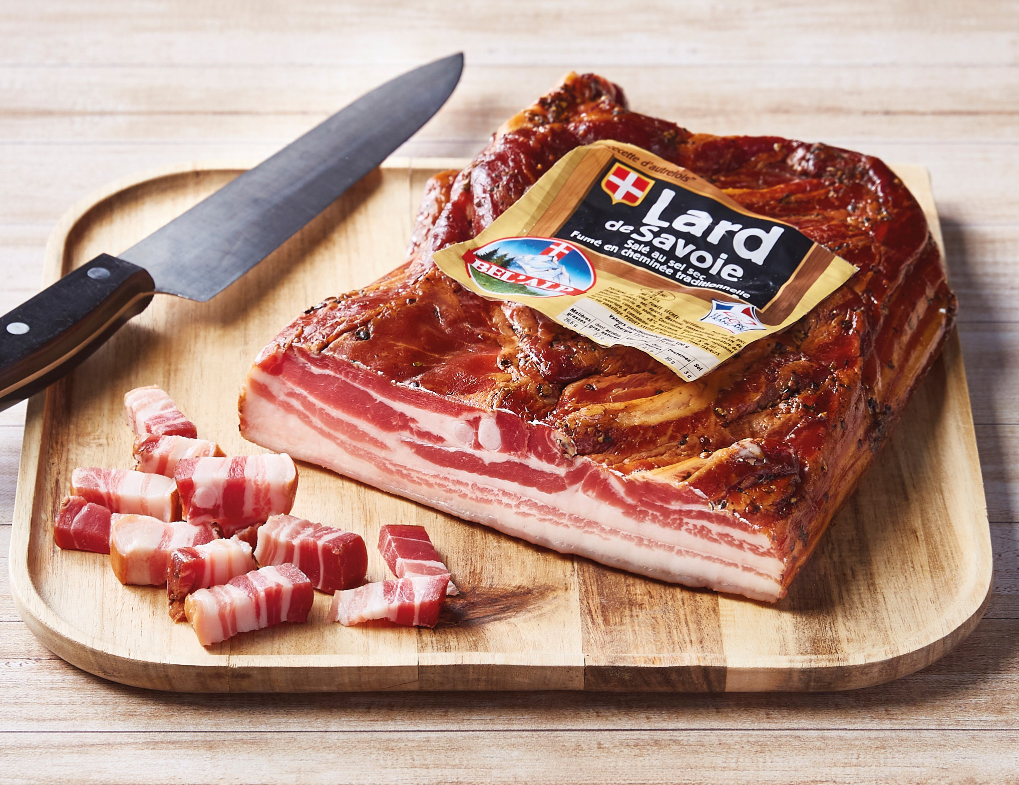 LARD DE SAVOIE SALÉ AU SEL SEC ET FUMÉ VPF
BEL'ALP
