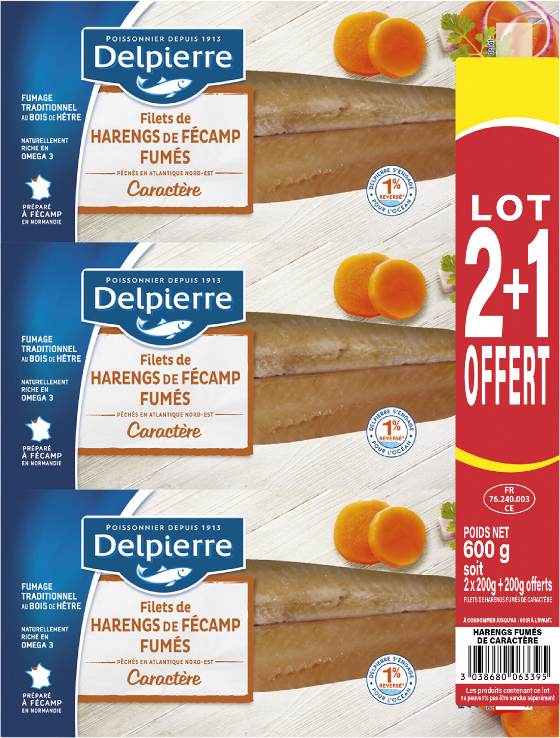 FILETS DE HARENGS FUME DELPIERRE