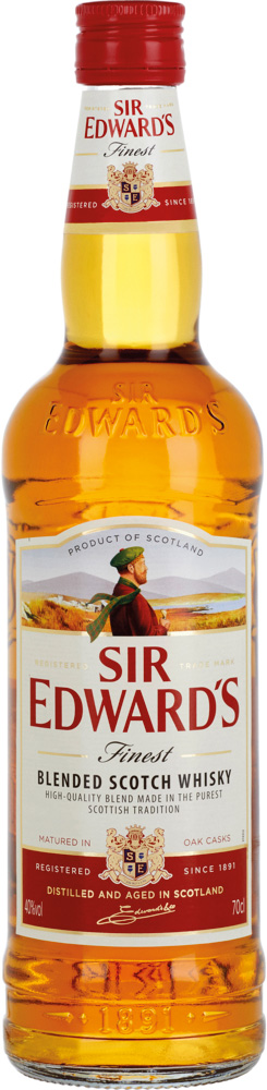 BLENDED SCOTCH WHISKY SIR EDWARD'S 40°