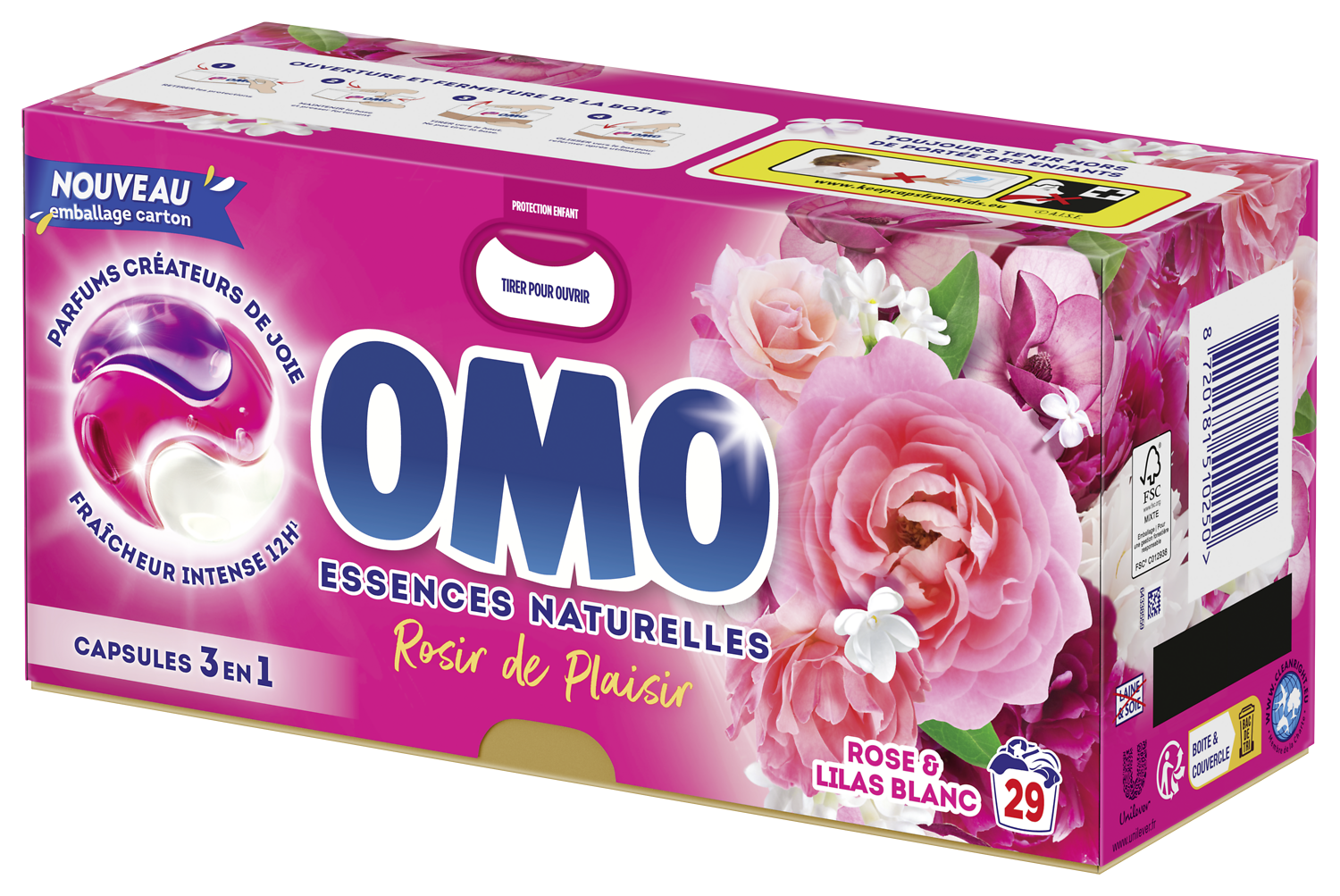 LESSIVES CAPSULES 3 EN 1 OMO