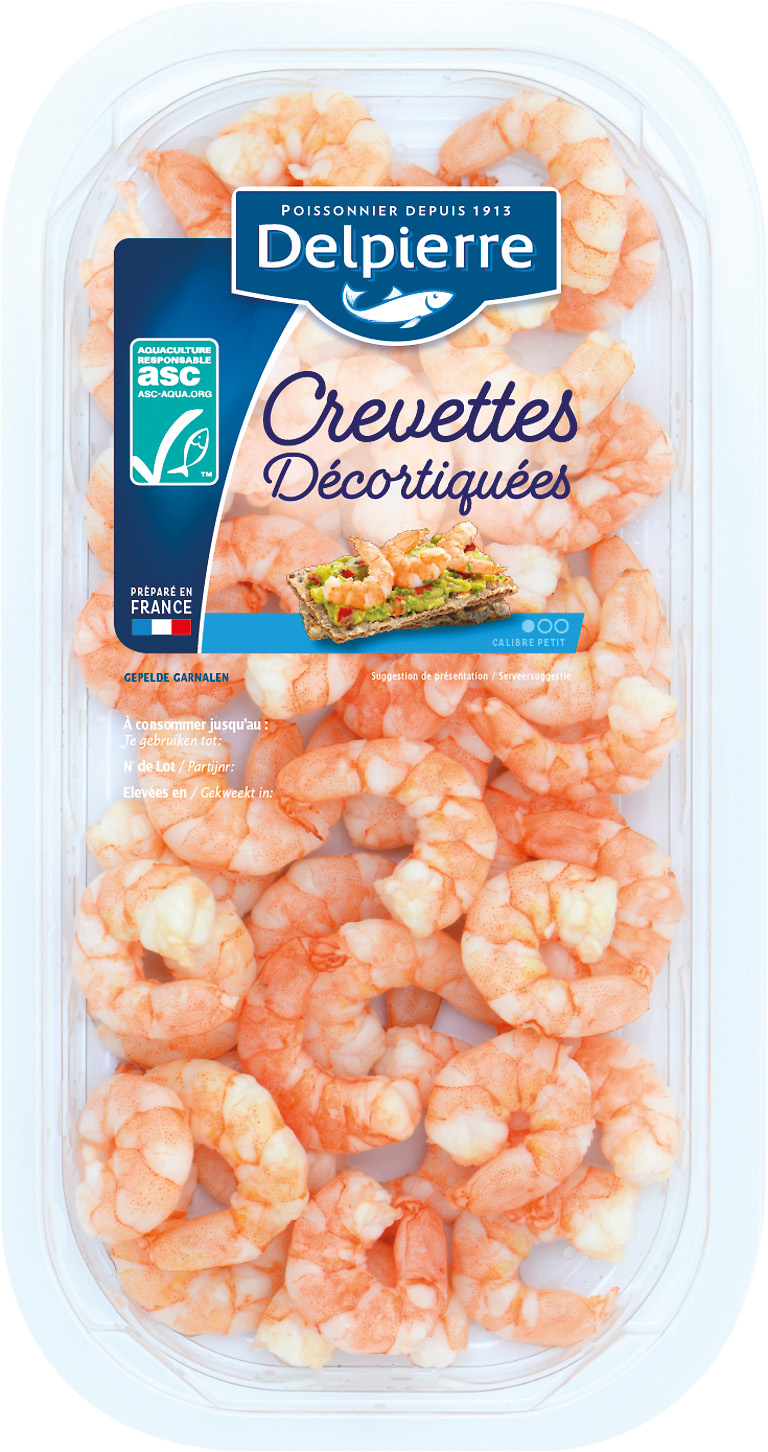 CREVETTE DECORTIQUEE CUITE NATURE DELPIERRE