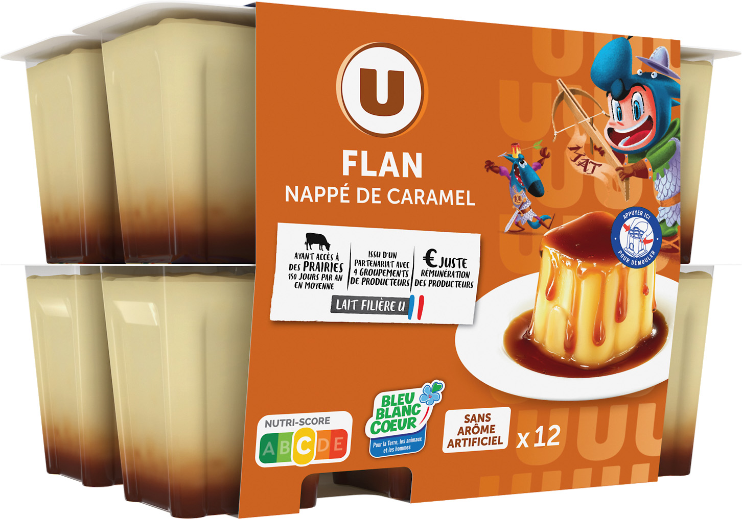 FLAN NAPPE DE CARAMEL U