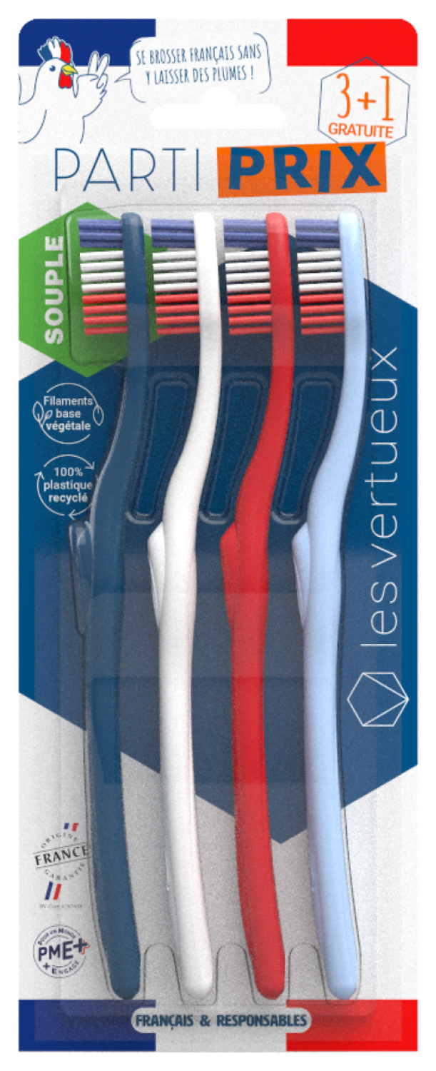 BROSSE A DENTS SOUPLE LES VERTUEUX