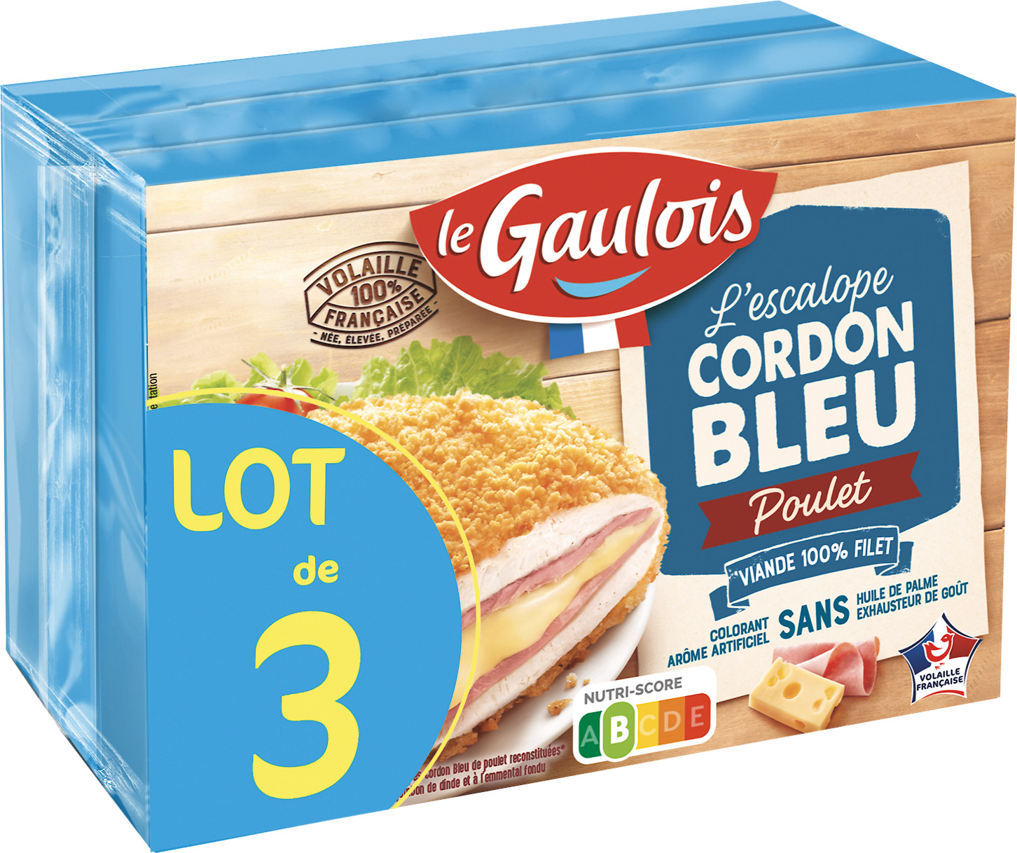 ESCALOPE CORDON BLEU DE POULET  OU BEIGNET DE POULET LE GAULOIS