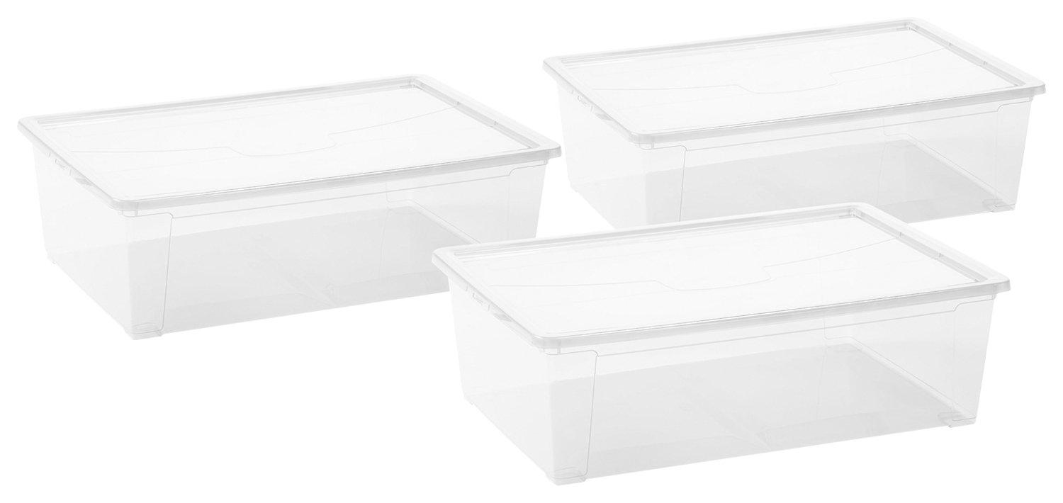 LOT DE 3 BOITES DE RANGEMENT 32L