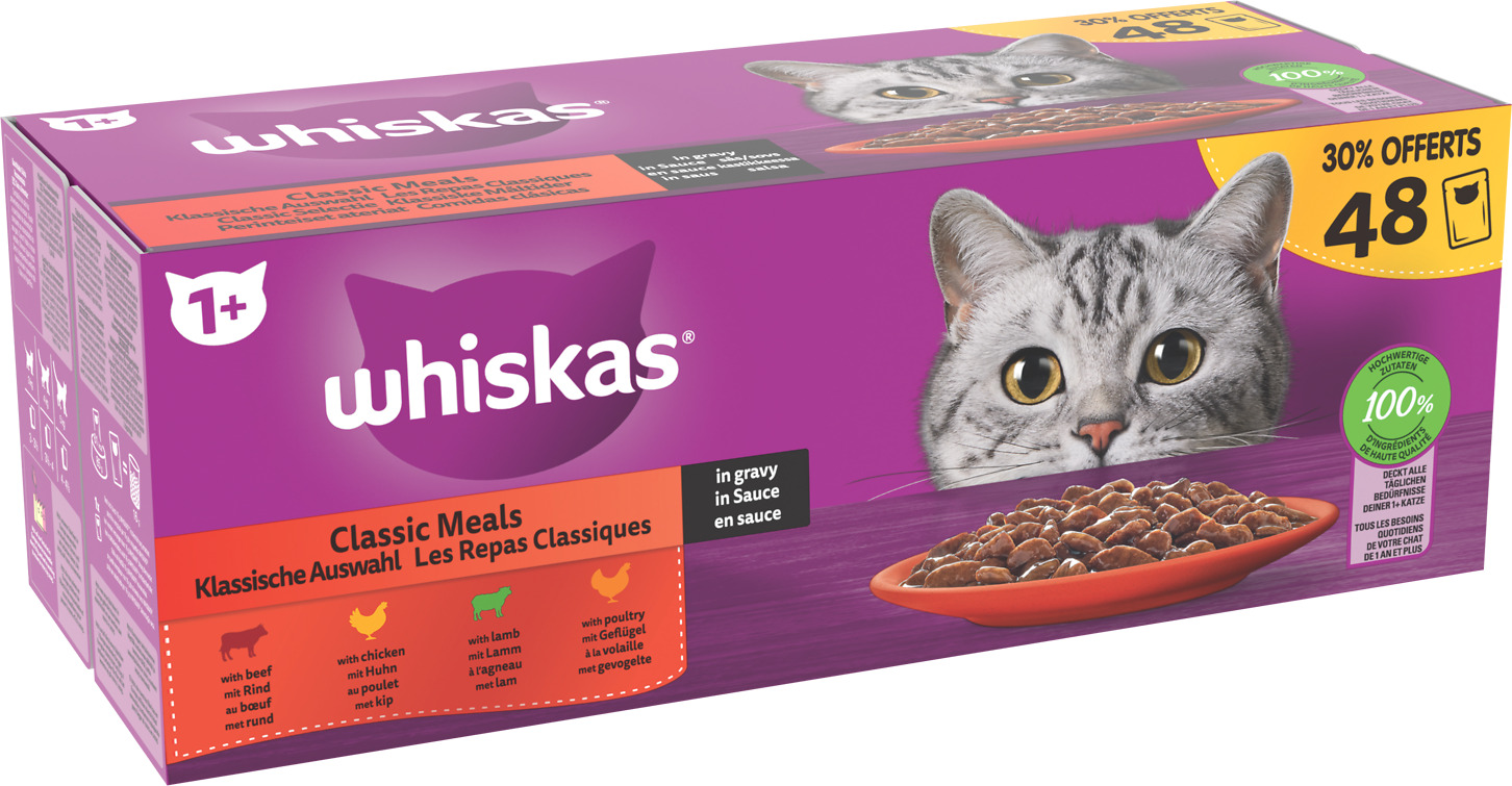 REPAS POUR CHAT ADULTE WHISKAS