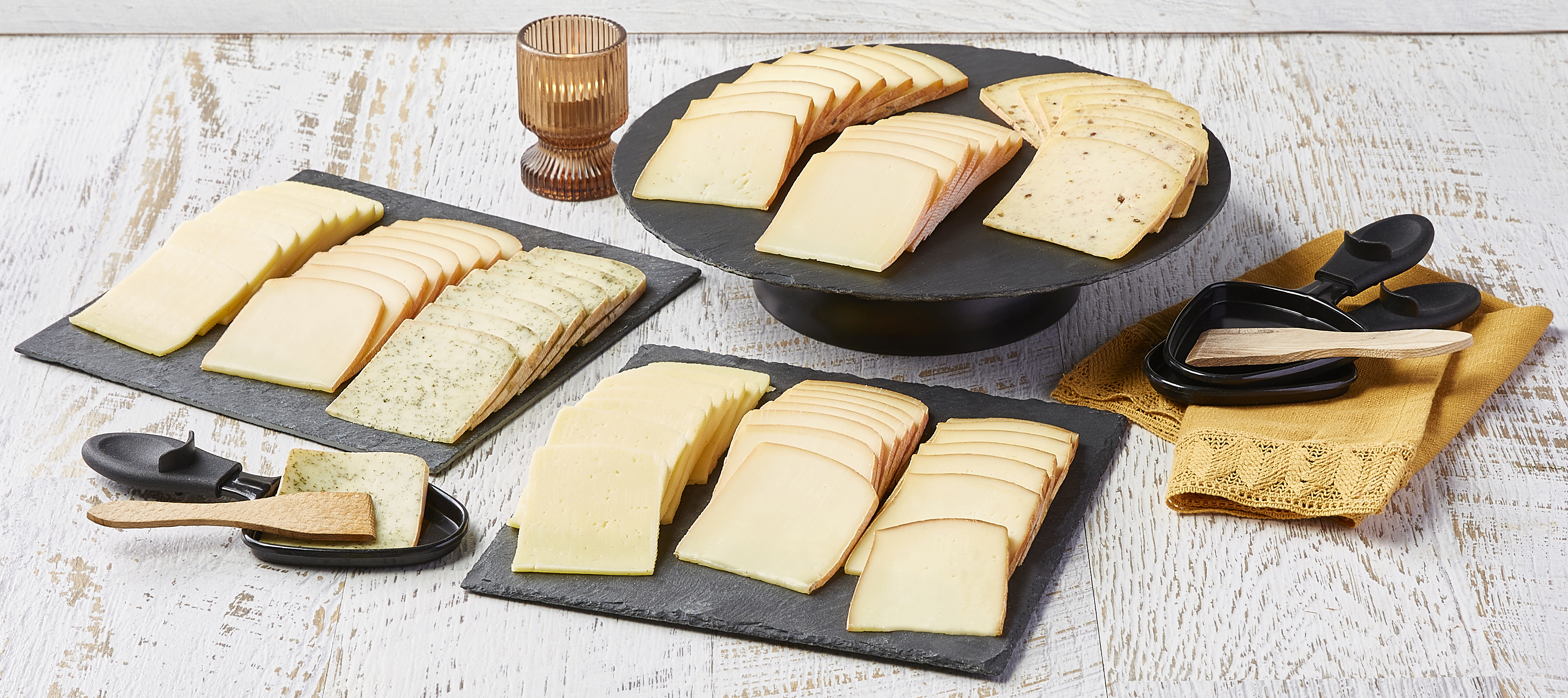 PLATEAU 3 FROMAGES POUR RACLETTE LA POINTE PERC...