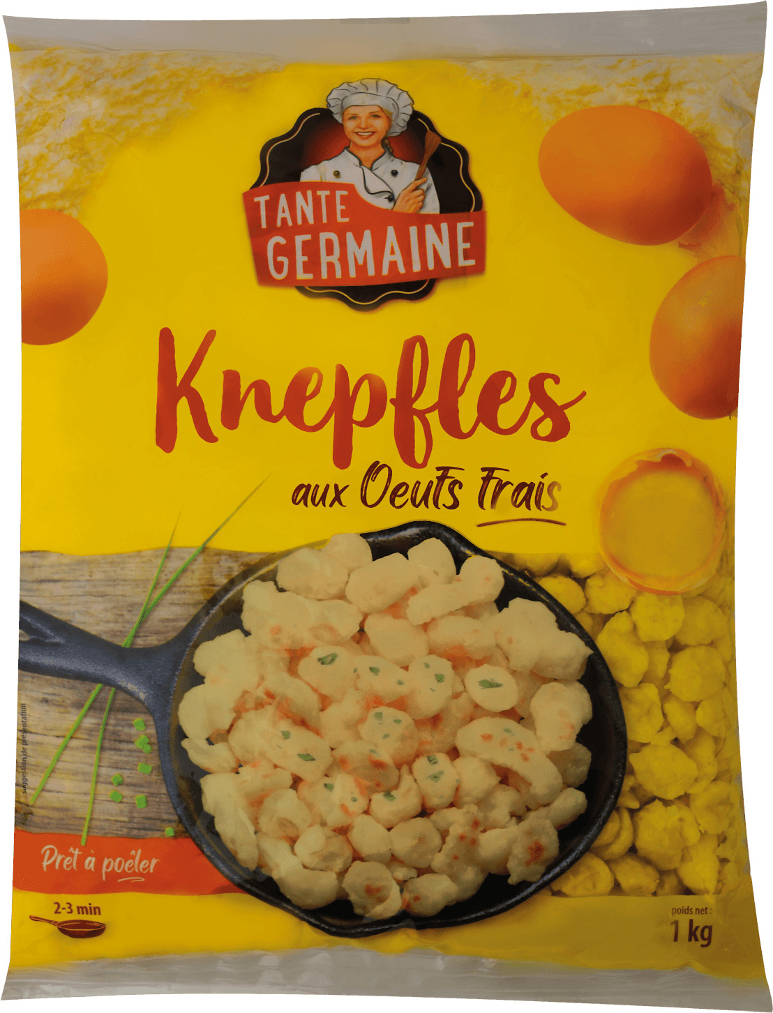 KNEPFLE OU SPAETZLE AUX ŒUFS FRAIS TANTE GERMAINE