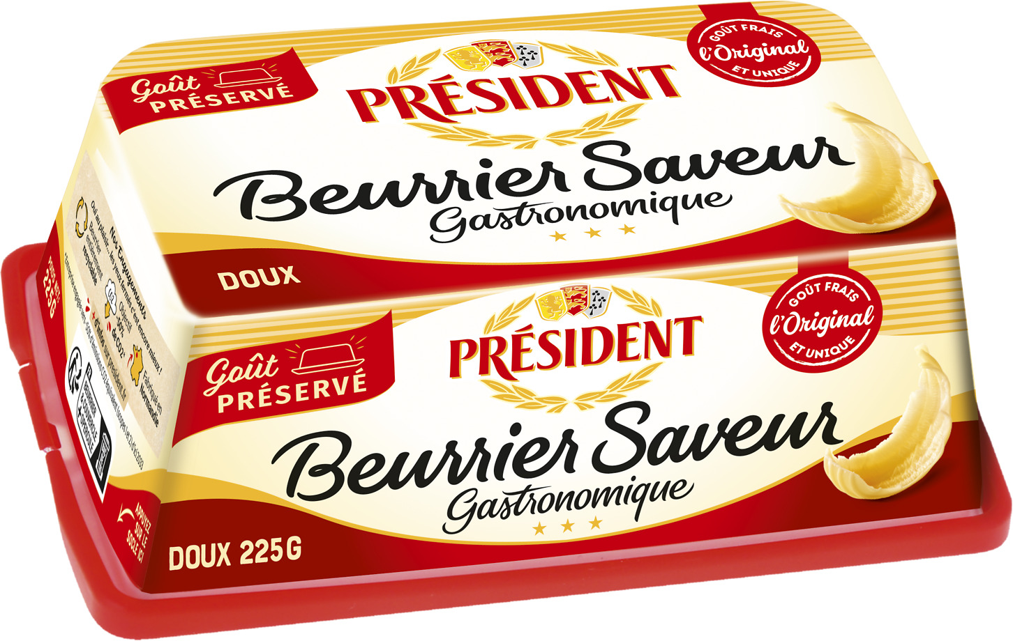 BEURRIER SAVEUR GASTRONOMIQUE OU TENDRISSIME PRESIDENT