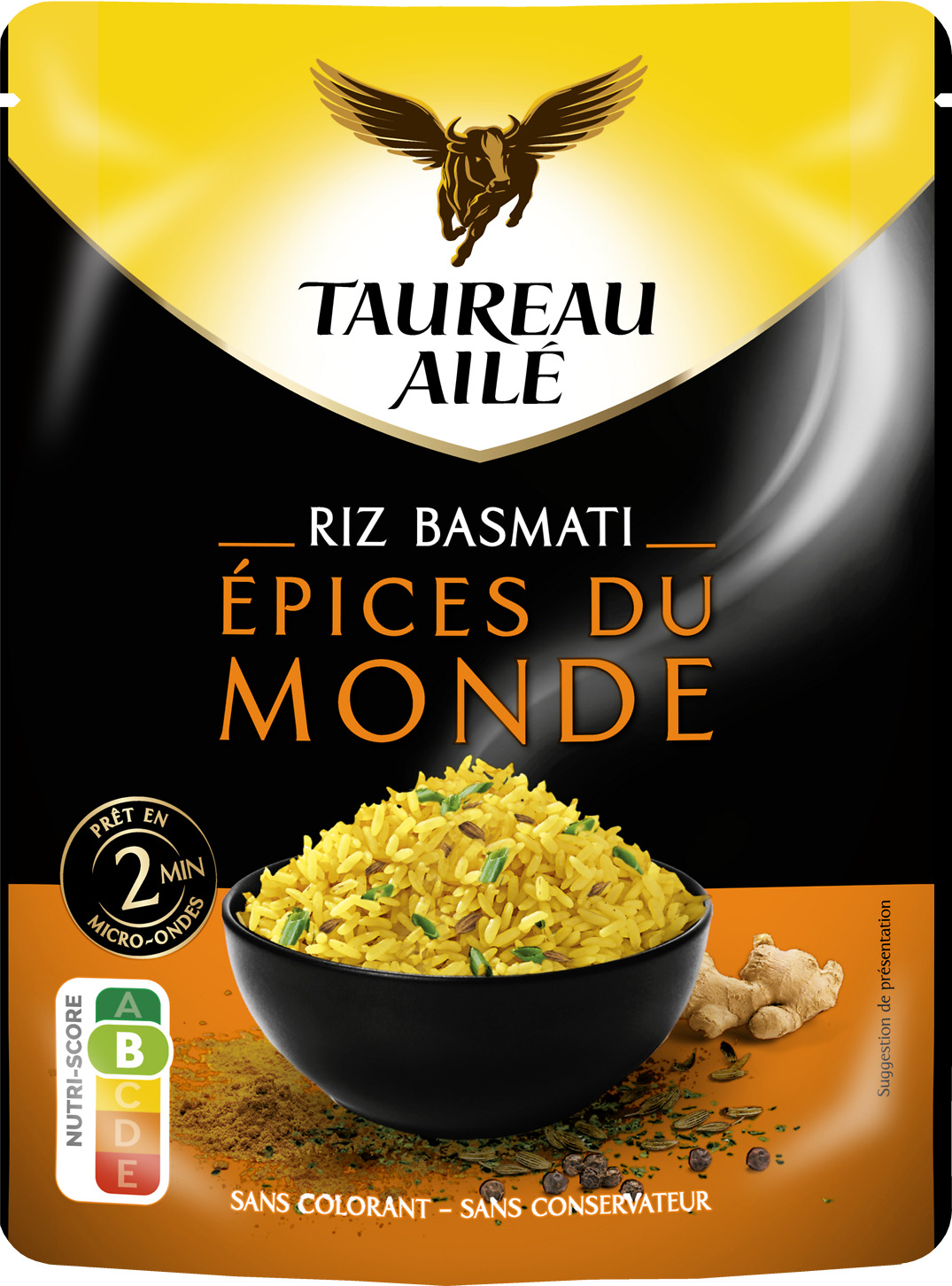 RIZ BASMATI MICRO-ONDABLE TAUREAU AILE