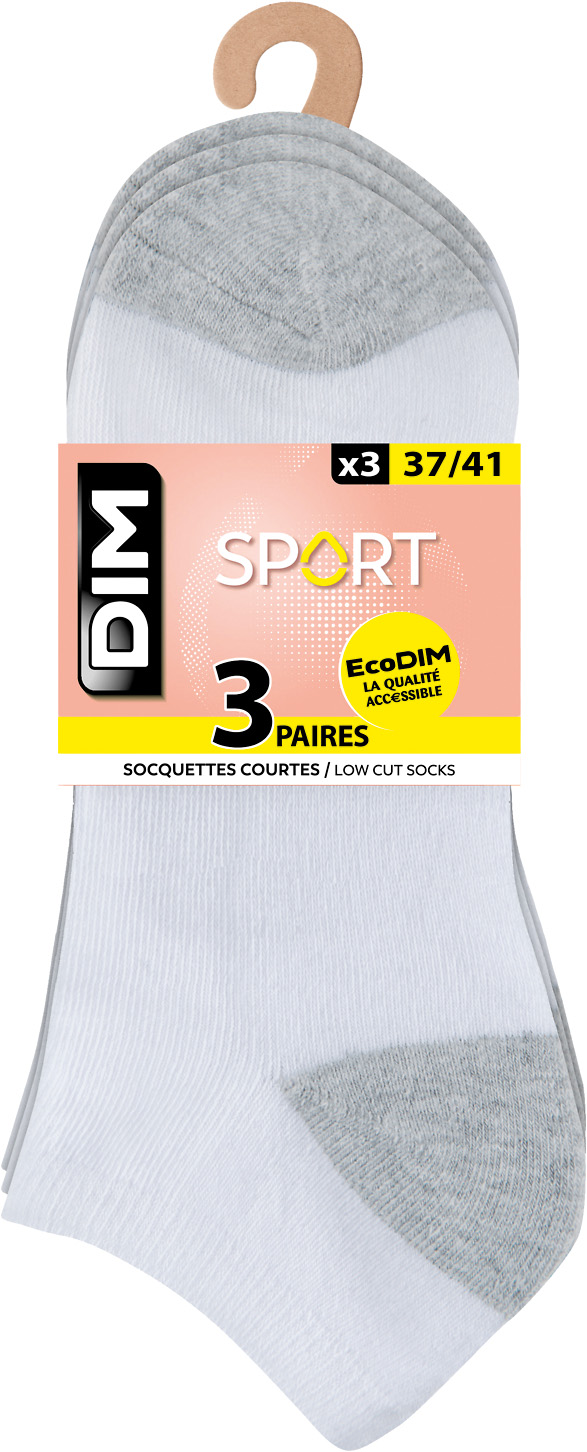 LOT DE 3 PAIRES INVISIBLES SPORT FEMME