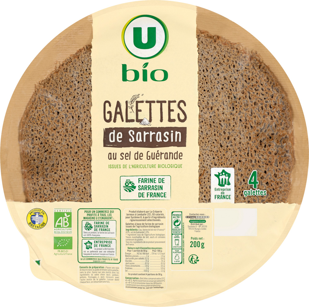 GALETTES DE SARRASIN U BIO